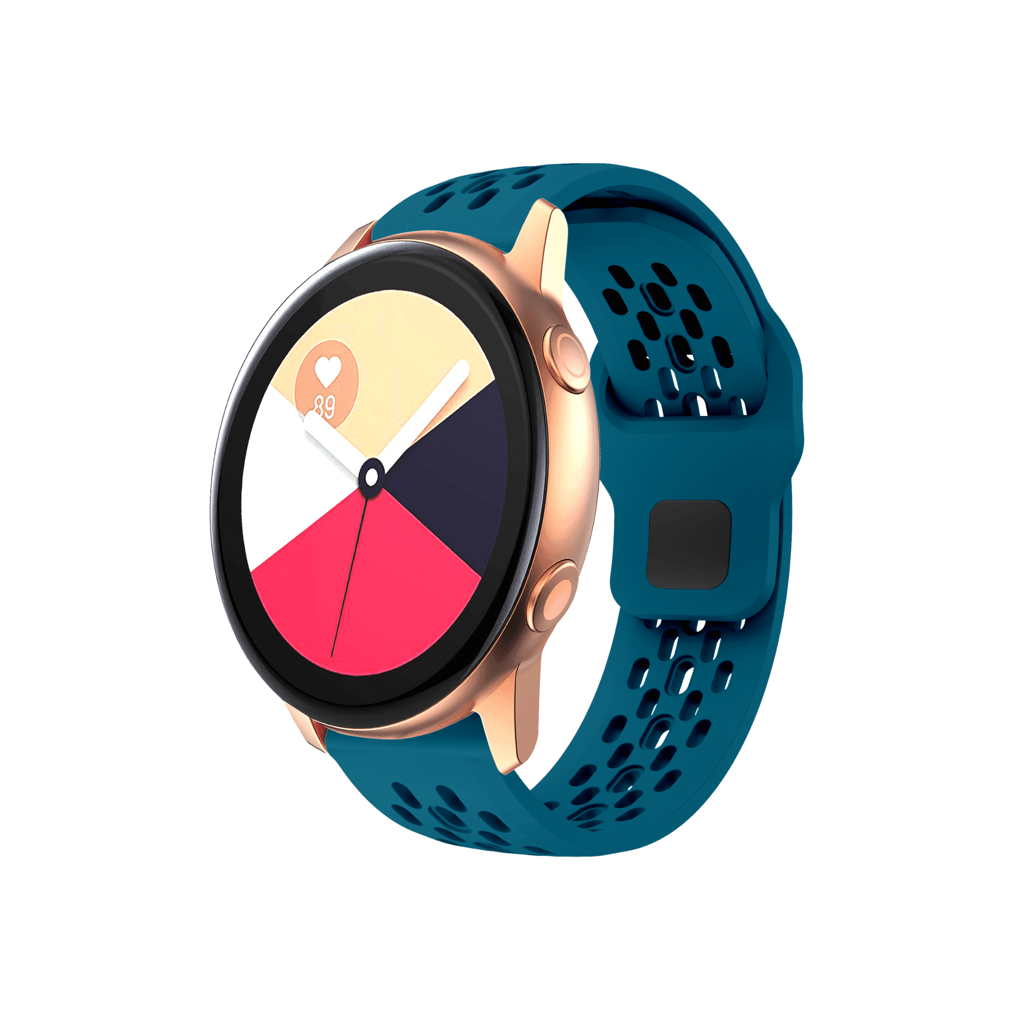 Running Air Silikonarmband in Midnight Blue – sportlich, elegant & optimal für 20 mm Smartwatches